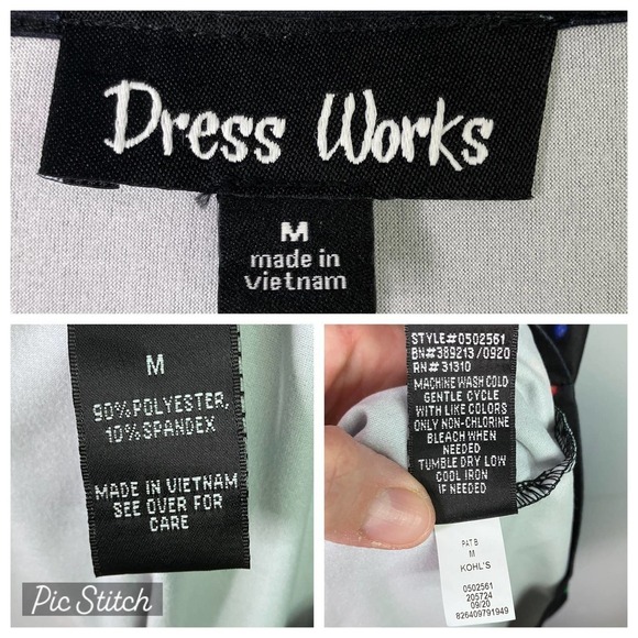 Dress Works Bah Hum Pug Christmas Holiday Scrooge Dog Festive Lights Dress Sz M - Picture 7 of 15